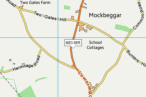 ME3 8ER map - OS VectorMap District (Ordnance Survey)