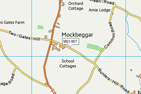 ME3 8ET map - OS VectorMap District (Ordnance Survey)