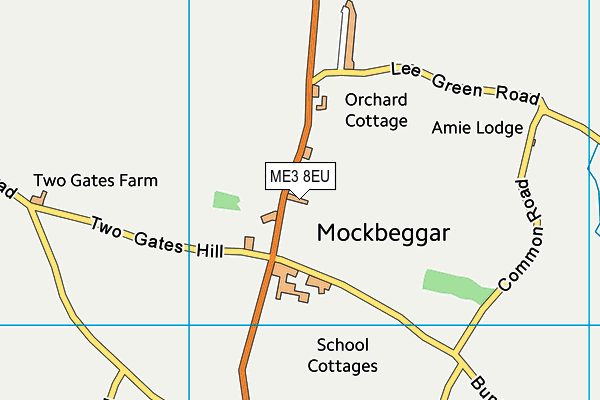 ME3 8EU map - OS VectorMap District (Ordnance Survey)