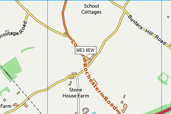 ME3 8EW map - OS VectorMap District (Ordnance Survey)