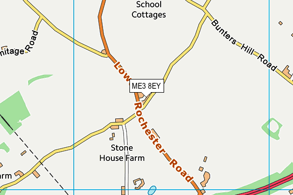 ME3 8EY map - OS VectorMap District (Ordnance Survey)