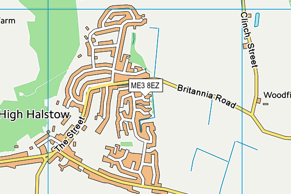 ME3 8EZ map - OS VectorMap District (Ordnance Survey)