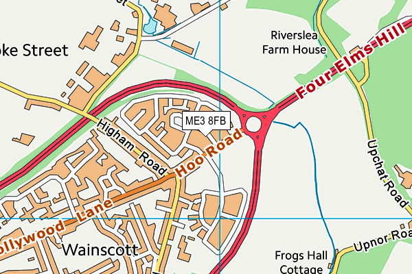 ME3 8FB map - OS VectorMap District (Ordnance Survey)