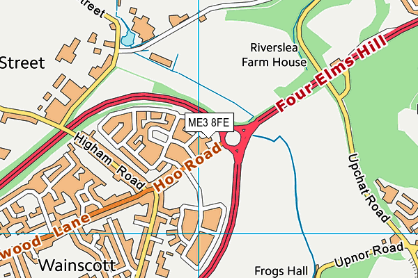 ME3 8FE map - OS VectorMap District (Ordnance Survey)