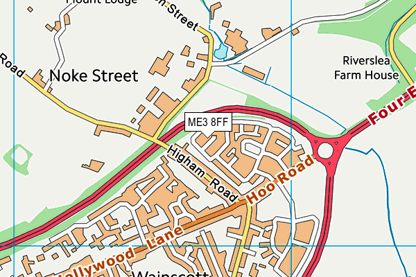 ME3 8FF map - OS VectorMap District (Ordnance Survey)