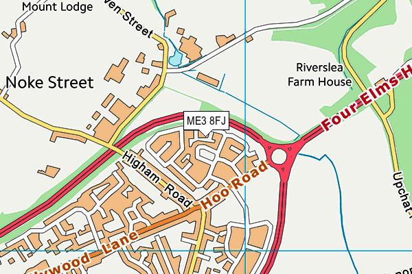 ME3 8FJ map - OS VectorMap District (Ordnance Survey)