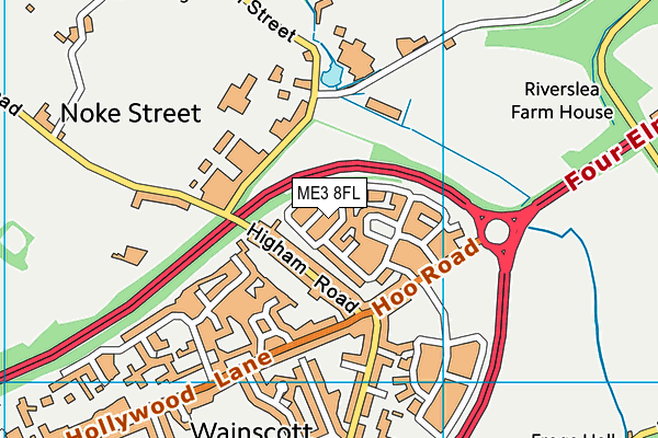 ME3 8FL map - OS VectorMap District (Ordnance Survey)