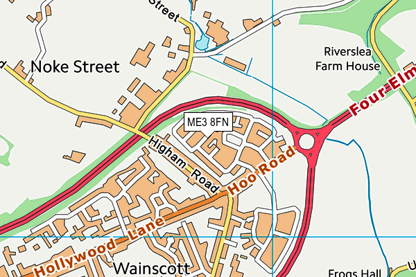 ME3 8FN map - OS VectorMap District (Ordnance Survey)