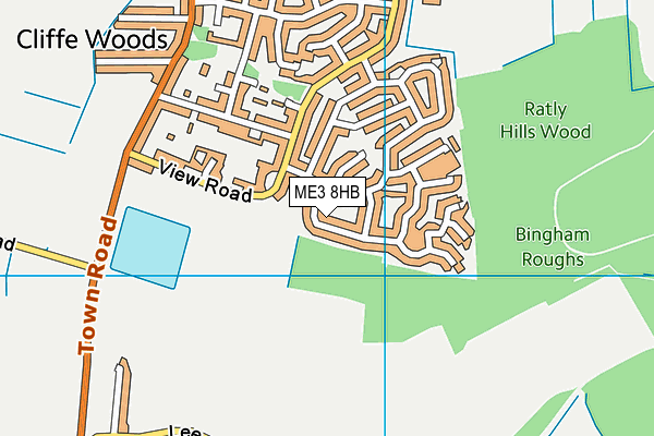 ME3 8HB map - OS VectorMap District (Ordnance Survey)