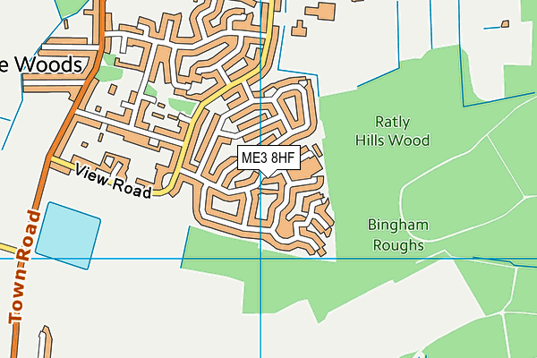 ME3 8HF map - OS VectorMap District (Ordnance Survey)