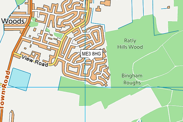 ME3 8HG map - OS VectorMap District (Ordnance Survey)