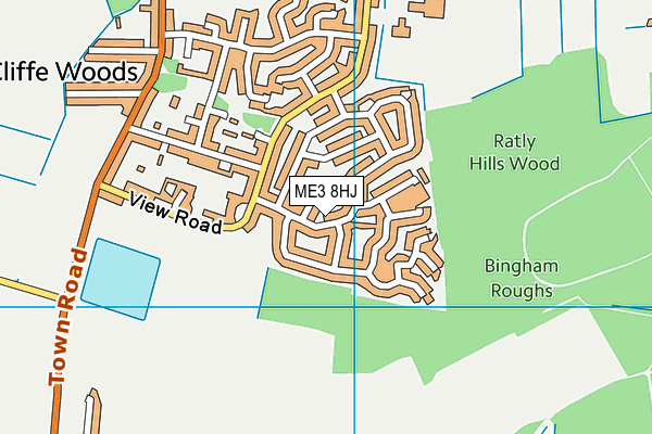 ME3 8HJ map - OS VectorMap District (Ordnance Survey)