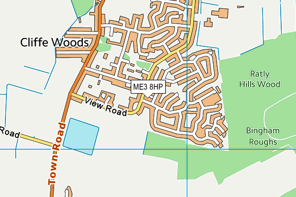ME3 8HP map - OS VectorMap District (Ordnance Survey)