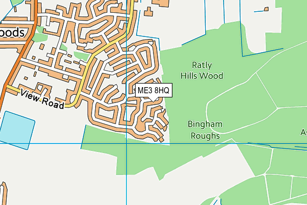 ME3 8HQ map - OS VectorMap District (Ordnance Survey)