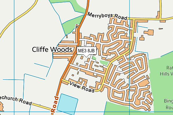 ME3 8JB map - OS VectorMap District (Ordnance Survey)