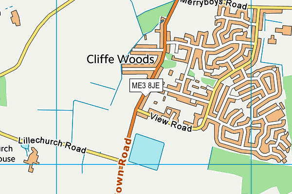 ME3 8JE map - OS VectorMap District (Ordnance Survey)