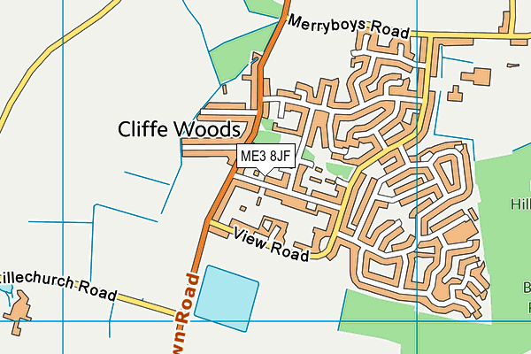 Map of CLIFFE WOODS CAFE LIMITED at district scale