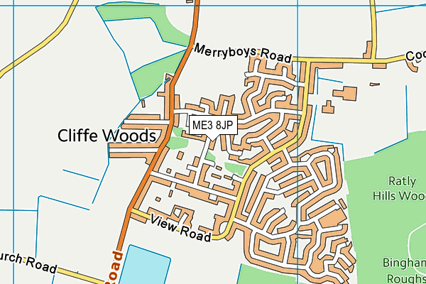 ME3 8JP map - OS VectorMap District (Ordnance Survey)