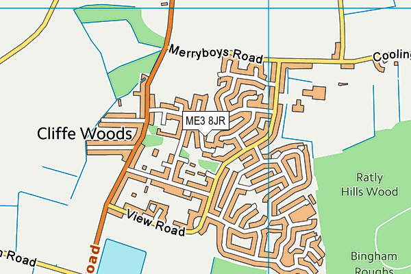 ME3 8JR map - OS VectorMap District (Ordnance Survey)