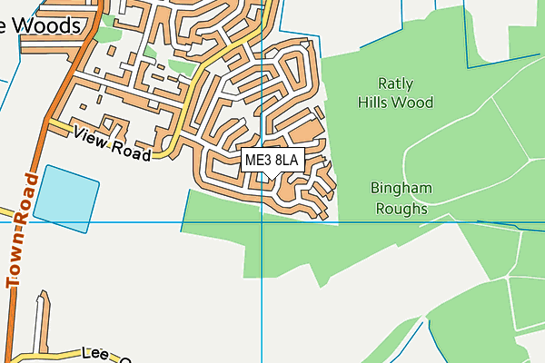 ME3 8LA map - OS VectorMap District (Ordnance Survey)