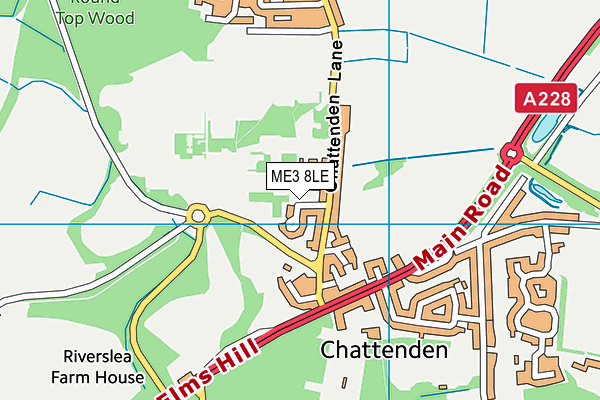 ME3 8LE map - OS VectorMap District (Ordnance Survey)