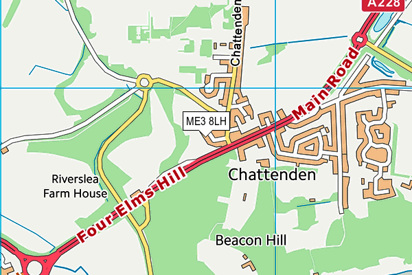 ME3 8LH map - OS VectorMap District (Ordnance Survey)