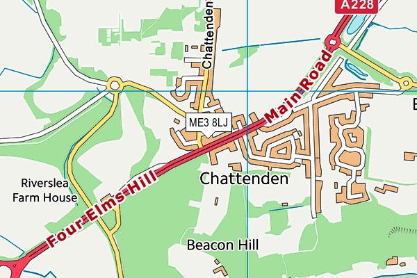 ME3 8LJ map - OS VectorMap District (Ordnance Survey)