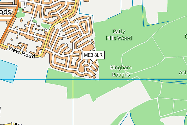 ME3 8LR map - OS VectorMap District (Ordnance Survey)