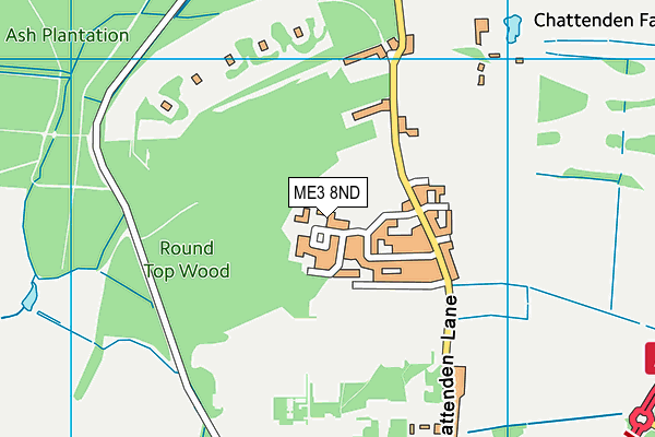 ME3 8ND map - OS VectorMap District (Ordnance Survey)