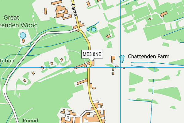 ME3 8NE map - OS VectorMap District (Ordnance Survey)