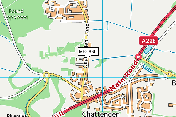 ME3 8NL map - OS VectorMap District (Ordnance Survey)