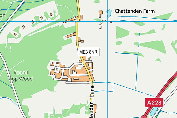 ME3 8NR map - OS VectorMap District (Ordnance Survey)