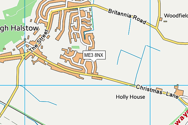 Map of PB CONTRACTING LTD at district scale