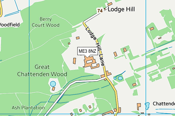 ME3 8NZ map - OS VectorMap District (Ordnance Survey)