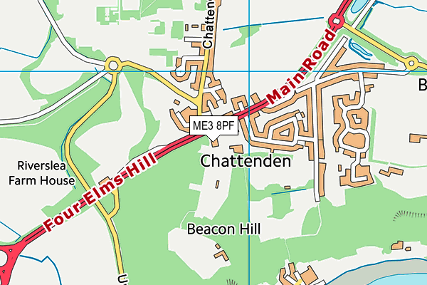 ME3 8PF map - OS VectorMap District (Ordnance Survey)