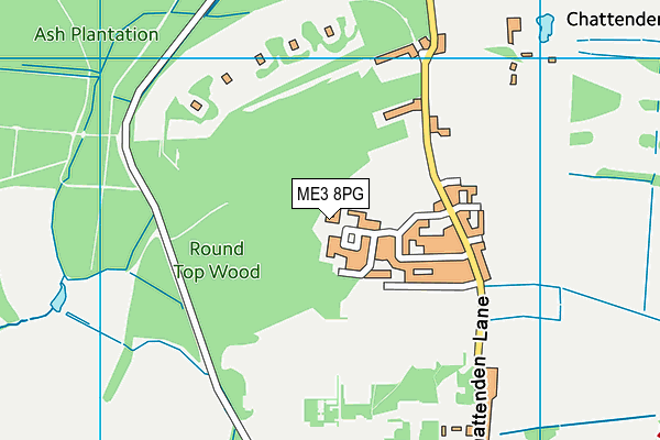 ME3 8PG map - OS VectorMap District (Ordnance Survey)