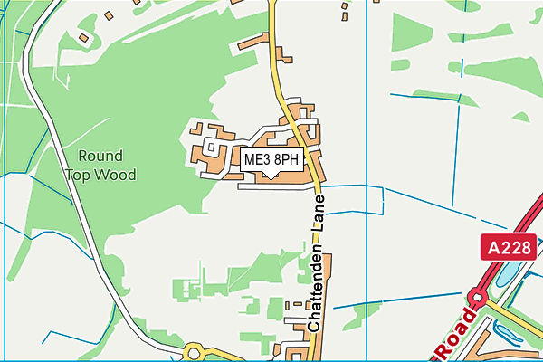 ME3 8PH map - OS VectorMap District (Ordnance Survey)