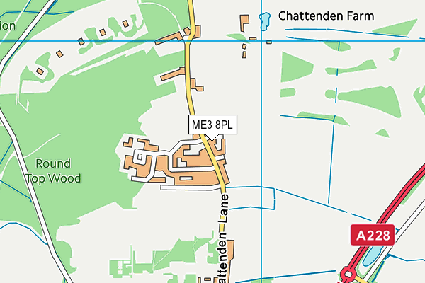 ME3 8PL map - OS VectorMap District (Ordnance Survey)