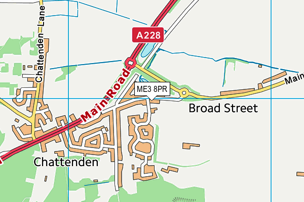 ME3 8PR map - OS VectorMap District (Ordnance Survey)