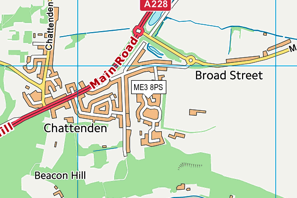 ME3 8PS map - OS VectorMap District (Ordnance Survey)