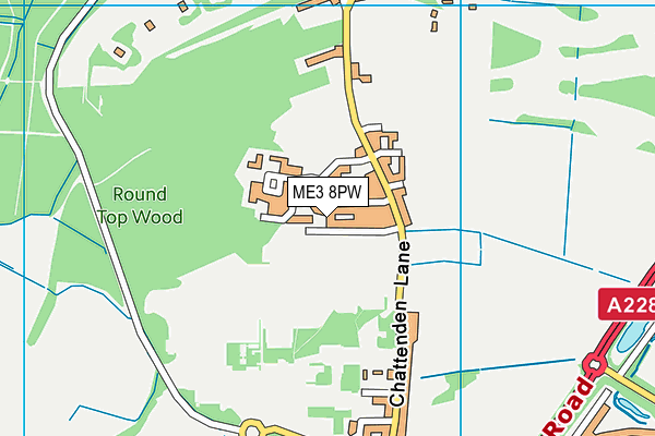 ME3 8PW map - OS VectorMap District (Ordnance Survey)