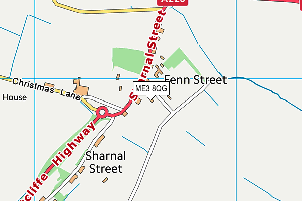 ME3 8QG map - OS VectorMap District (Ordnance Survey)