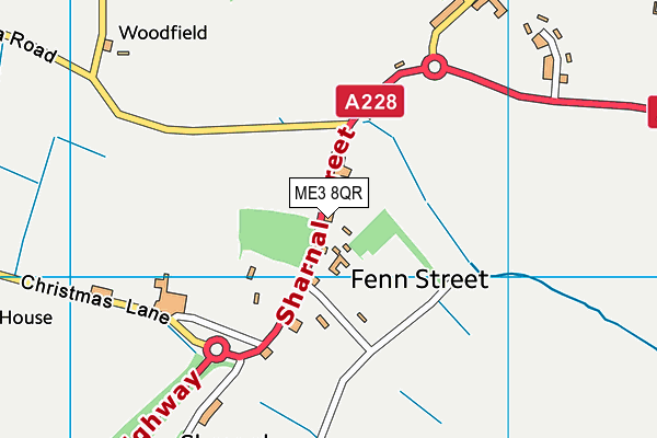 ME3 8QR map - OS VectorMap District (Ordnance Survey)