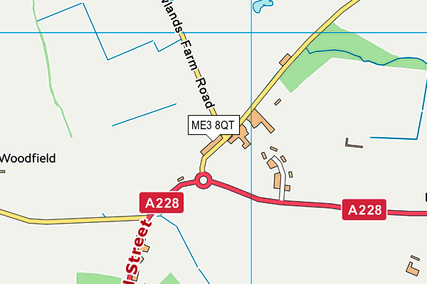 ME3 8QT map - OS VectorMap District (Ordnance Survey)