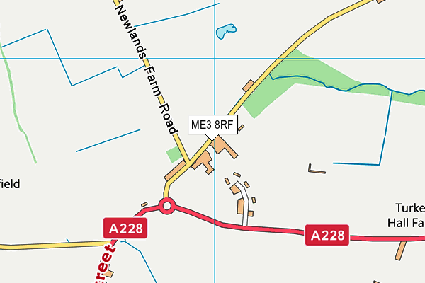 ME3 8RF map - OS VectorMap District (Ordnance Survey)