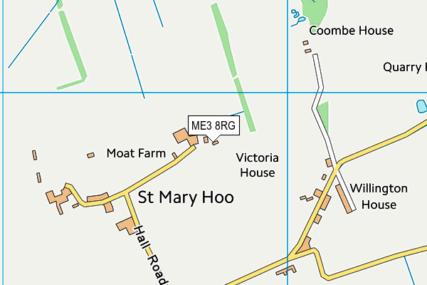 ME3 8RG map - OS VectorMap District (Ordnance Survey)