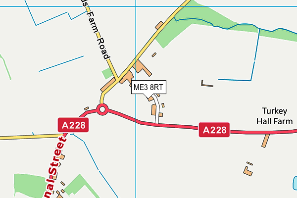 ME3 8RT map - OS VectorMap District (Ordnance Survey)