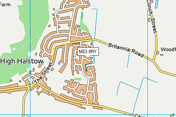 ME3 8RY map - OS VectorMap District (Ordnance Survey)