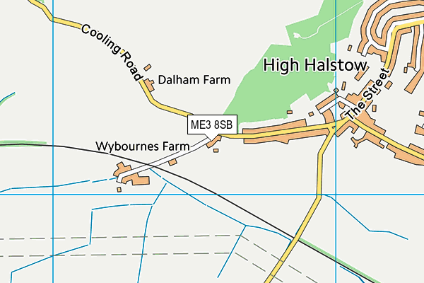 ME3 8SB map - OS VectorMap District (Ordnance Survey)