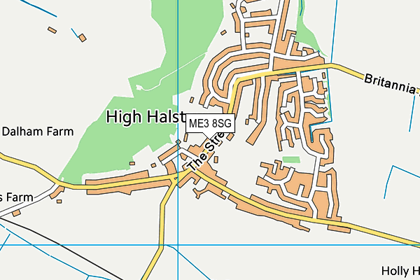 ME3 8SG map - OS VectorMap District (Ordnance Survey)